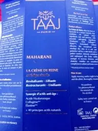 Taaj Taaj Paris Maharani la Crème de Reine Anti-âge Absolu