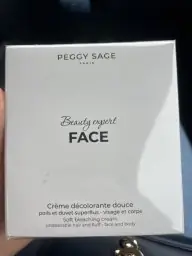 Peggy Peggy Sage Beauty Expert Face Crème Décolorante Douce Poils et Duvet Superflus - Visage et Corps