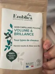 Emblica Emblica Soin Capillaire Poudre Volume & Brillance - 200 g