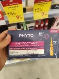 Phyto Phyto Paris Cyane Tratamiento Anticaída Reacción Mujer - 12 x 5 ml