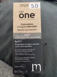 Patrice Patrice Mulato Coloration d'Origine Naturelle Color One 5.0 Châtain Clair - 80 ml