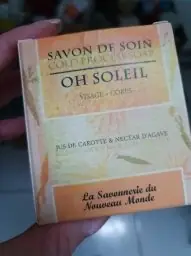 La La savonnerie du Nouveau Monde Savon de Soin Cold Process Soap Oh Soleil