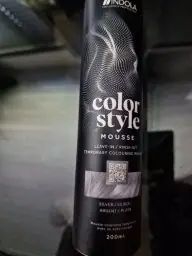 Indola Indola Indola Semi-permanent Hair Colour Color Style Mousse Silver - 200 ml