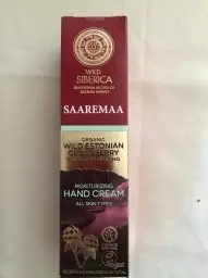 Natura Natura Siberica Saaremaa - Crème pour les Mains à la Mûre Bio et Sauvage d'Estonie et Ginseng Bio de Sibérie - 75 ml