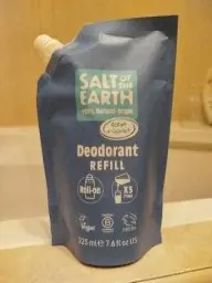 Salt Salt of the Earth Recharge pour Déodorant Naturel 3 Utilisations – Océan & Noix de Coco – Végan, Protection Longue Durée – Fabriqué au Royaume-uni – - 225 ml