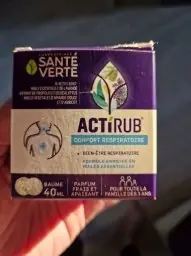 Laboratoires Laboratoires Santé verte Actirub Confort Respiratoire Baume Pectoral - 40 ml