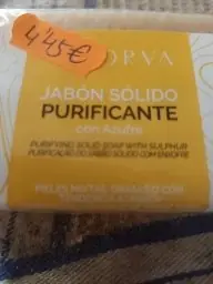 Energy Energy Sistem Vicorva | Savon Solaire au Soufre | Régulateur de Sébum | Fabriqué en Espagne | Ingrédients Naturels | Produit Bio | Savon Naturel - 100 g