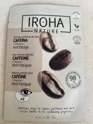 Iroha Iroha nature Patchs Contour Yeux Caféine + Vitamine C Anti-fatigue - 8 ml