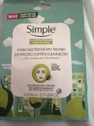 Simple Simple Kind To Skin Pollution Protect Sheet Mask - 21 ml
