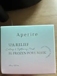 Aperire Aperire Aperire - Spa Relief Be Frozen Pore Mask - Masque à l'Argile