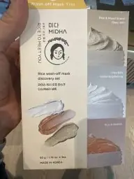 MIDHA MIDHA Rice Wash-off Mask Discovery Set 3 Pcs