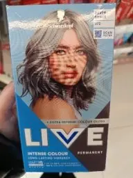 Schwarzkopf Schwarzkopf Live Intense Colour Coloration Cheveux Permanente Teinte U72 Dusty Silver 1 Pcs